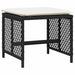 Set mobilier de grădină cu perne, 15 piese, negru, poliratan - WALTI WALTI