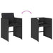 Set mobilier de grădină cu perne, 9 piese, negru, poliratan - WALTI WALTI
