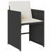 Set mobilier de exterior cu perne, 11 piese, negru, poliratan - WALTI WALTI