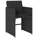 Set mobilier de grădină cu perne, 13 piese, negru, poliratan - WALTI WALTI