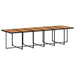 Set mobilier de grădină cu perne, 13 piese, negru, poliratan - WALTI WALTI