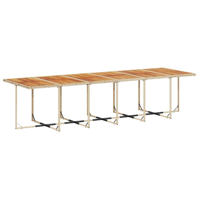 Set mobilier de grădină cu perne, 13 piese, bej, poliratan WALTI