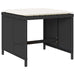 Set mobilier de grădină cu perne, 9 piese, negru, poliratan - WALTI WALTI