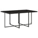 Set mobilier de exterior cu perne, 11 piese, negru, poliratan - WALTI WALTI