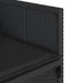 Set mobilier de exterior cu perne, 11 piese, negru, poliratan - WALTI WALTI