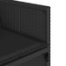 Set mobilier de grădină cu perne, 9 piese, negru, poliratan - WALTI WALTI