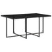 Set mobilier de exterior cu perne, 11 piese, negru, poliratan - WALTI WALTI