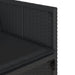 Set mobilier de exterior cu perne, 11 piese, negru, poliratan - WALTI WALTI