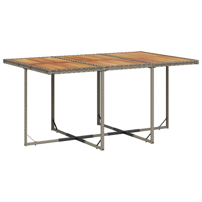 Set mobilier de grădină cu perne, 11 piese, gri, poliratan WALTI