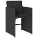 Set mobilier de grădină cu perne, 13 piese, negru, poliratan - WALTI WALTI