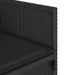 Set mobilier de grădină cu perne, 13 piese, negru, poliratan - WALTI WALTI