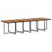 Set mobilier de grădină cu perne, 13 piese, negru, poliratan - WALTI WALTI