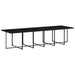 Set mobilier de grădină cu perne, 17 piese, negru, poliratan - WALTI WALTI