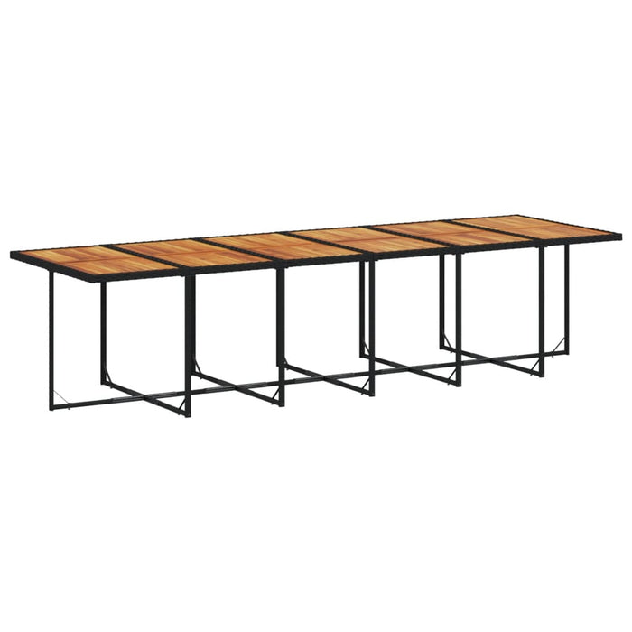 Set mobilier de grădină cu perne, 17 piese, negru, poliratan - WALTI WALTI