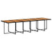 Set mobilier de grădină cu perne, 17 piese, negru, poliratan - WALTI WALTI