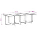 Set mobilier de exterior cu perne, 11 piese, negru, poliratan - WALTI WALTI