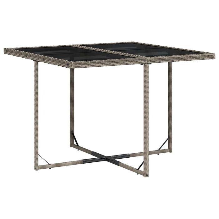 Set mobilier grădină cu perne, 9 piese, gri, poliratan WALTI