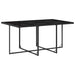 Set mobilier de exterior cu perne, 11 piese, negru, poliratan - WALTI WALTI