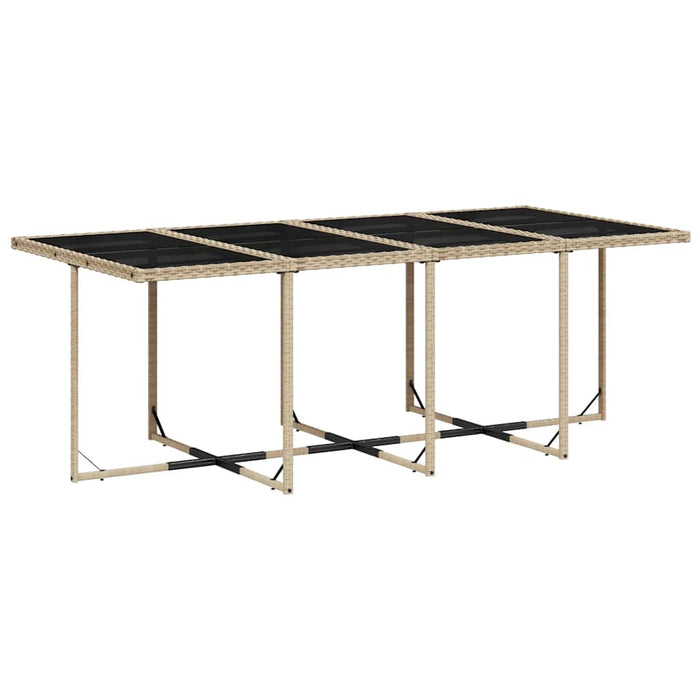 Set mobilier de grădină cu perne, 13 piese, bej, poliratan WALTI