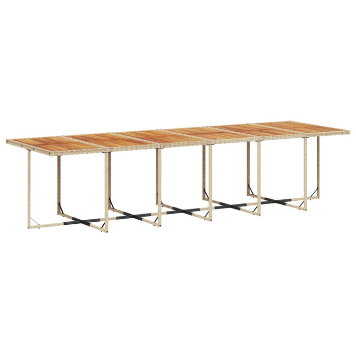 Set mobilier de grădină cu perne, 17 piese, bej, poliratan - WALTI WALTI