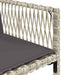 Set mobilier de grădină cu perne 11 piese gri deschis poliratan - WALTI WALTI