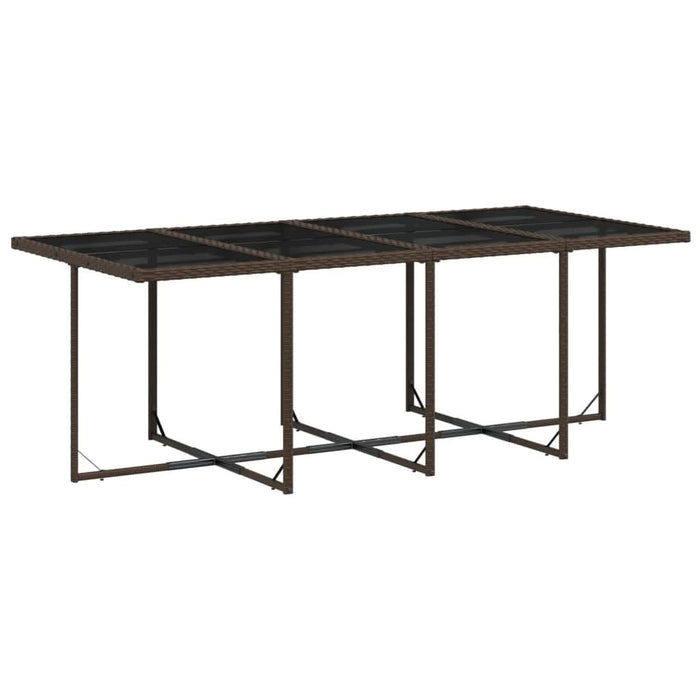 Set mobilier de grădină, 13 piese, maro, cu perne, poliratan - WALTI WALTI