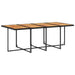 Set mobilier de grădină cu perne, 13 piese, negru, poliratan - WALTI WALTI