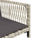 Set mobilier de grădină cu perne 17 piese gri deschis poliratan - WALTI WALTI