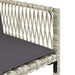 Set mobilier grădină cu perne, 9 piese, gri deschis, poliratan - WALTI WALTI