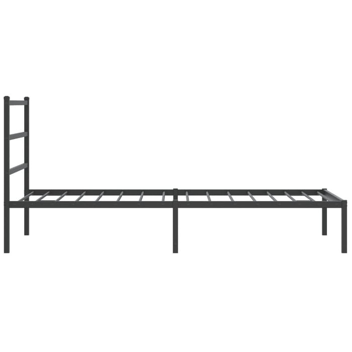 Cadru de pat din metal cu tăblie, negru, 100x200 cm - WALTI WALTI