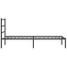 Cadru de pat din metal cu tăblie, negru, 100x200 cm - WALTI WALTI