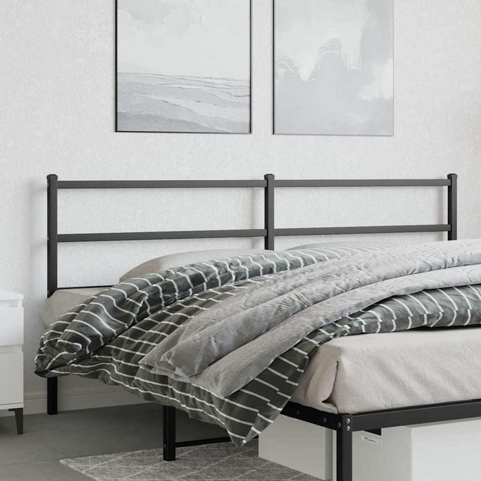Tăblie de pat de schimb metalică, negru, 180 cm WALTI