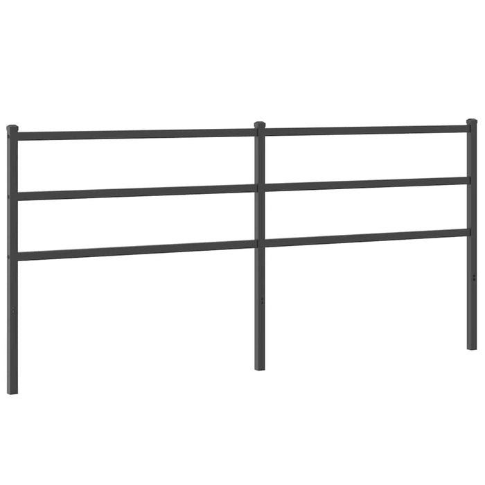 Tăblie de pat de schimb metalică, negru, 193 cm WALTI
