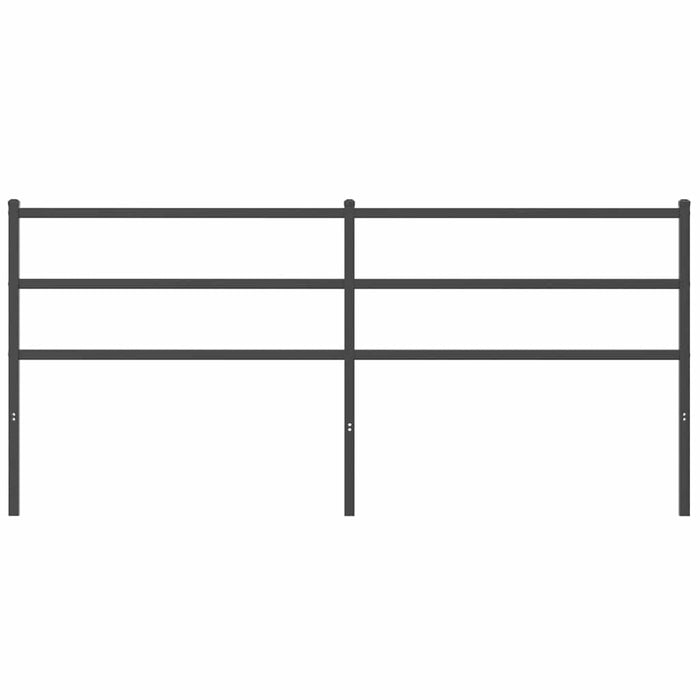 Tăblie de pat de schimb metalică, negru, 193 cm WALTI