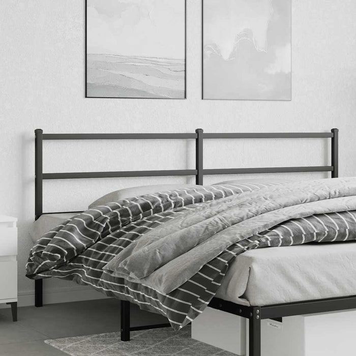 Tăblie de pat de schimb metalică, negru, 193 cm WALTI