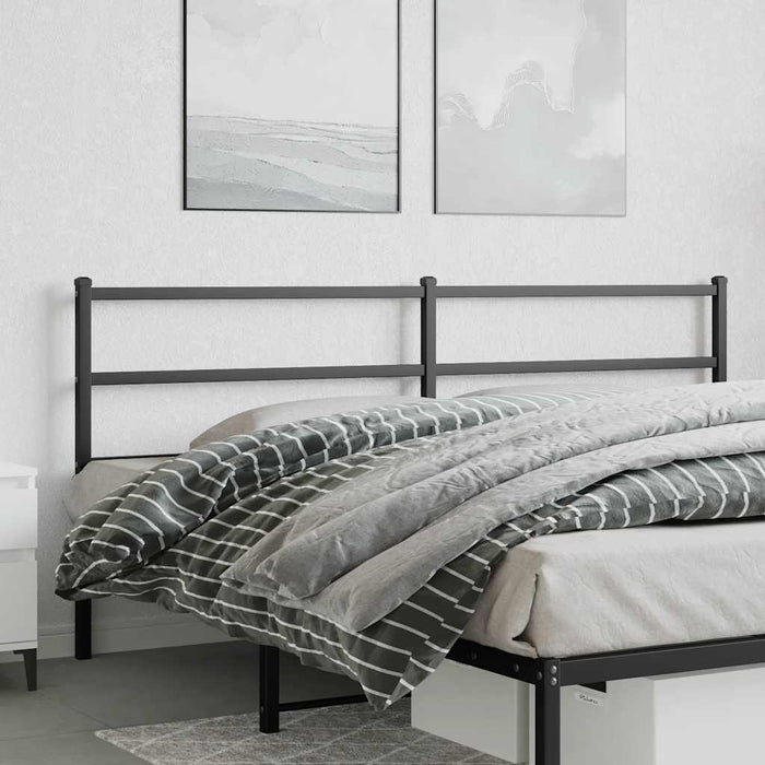 Tăblie de pat de schimb metalică, negru, 200 cm WALTI