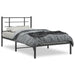 Cadru de pat din metal cu tăblie, negru, 107x203 cm - WALTI WALTI