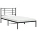 Cadru de pat din metal cu tăblie, negru, 107x203 cm - WALTI WALTI