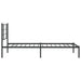 Cadru de pat din metal cu tăblie, negru, 107x203 cm - WALTI WALTI