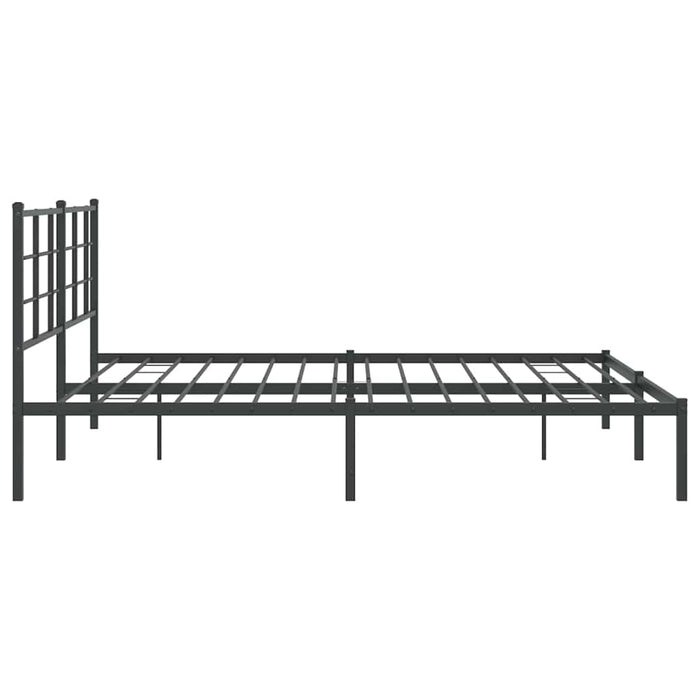 Cadru de pat metalic cu tăblie, negru, 183x213 cm - WALTI WALTI