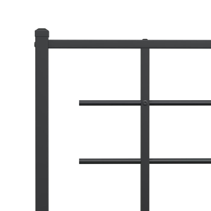 Tăblie de pat de schimb metalică, negru, 107 cm WALTI