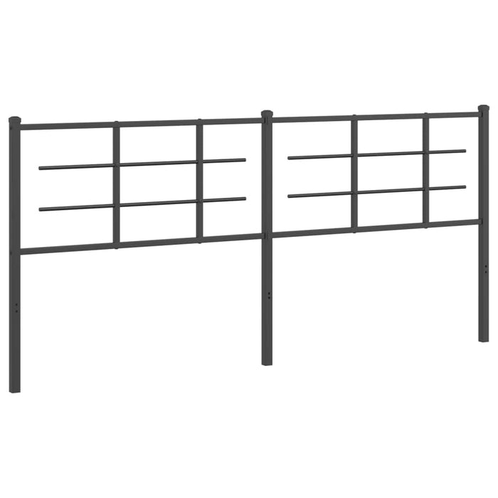 Tăblie de pat de schimb metalică, negru, 200 cm WALTI