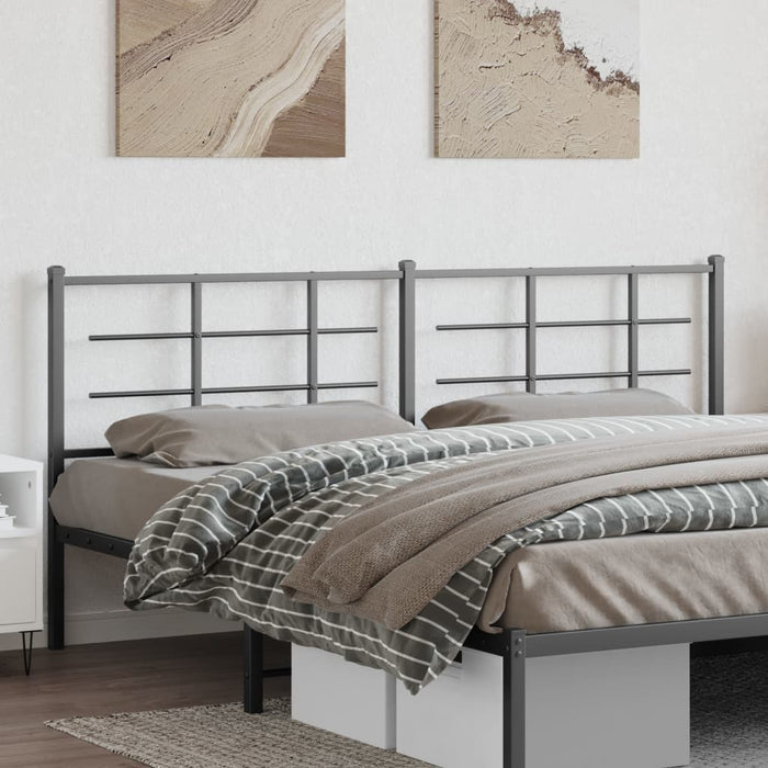Tăblie de pat de schimb metalică, negru, 200 cm WALTI