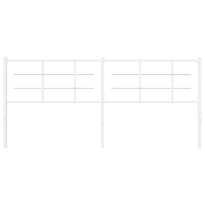 Tăblie de pat de schimb metalică, alb, 200 cm WALTI