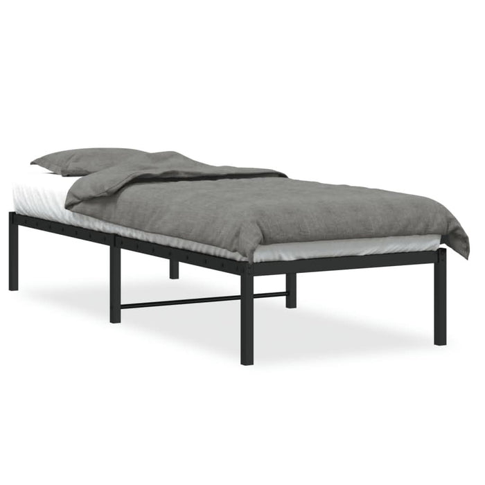 Cadru pat metalic, negru, 75x190 cm - WALTI WALTI