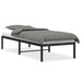 Cadru pat metalic, negru, 75x190 cm - WALTI WALTI