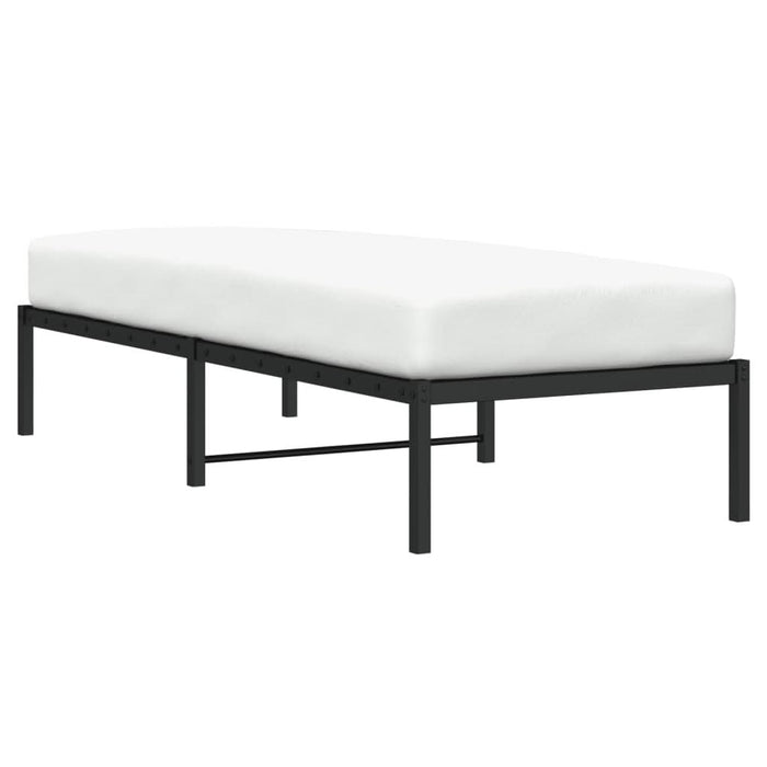 Cadru pat metalic, negru, 75x190 cm - WALTI WALTI