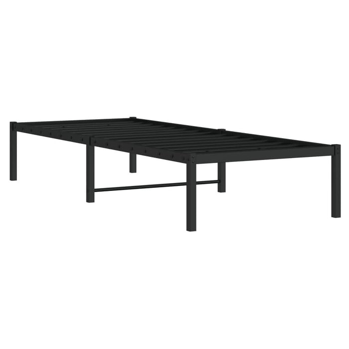 Cadru pat metalic, negru, 75x190 cm - WALTI WALTI
