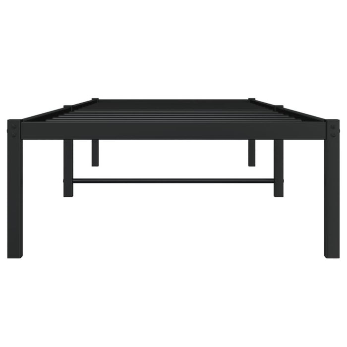 Cadru pat metalic, negru, 75x190 cm - WALTI WALTI