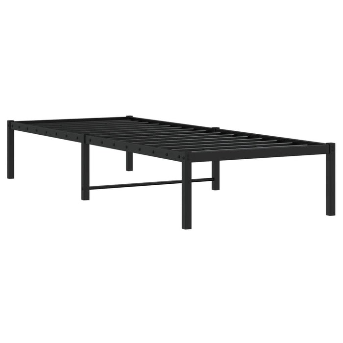 Cadru pat metalic, negru, 75x190 cm - WALTI WALTI